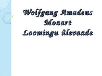 Wolfgang Amadeus Mozart