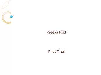 Kreeka köök