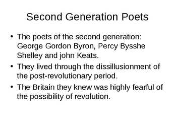 Second Generation Poets #2