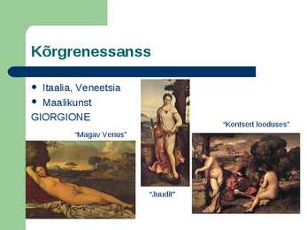 Renessanss ja etapid #12