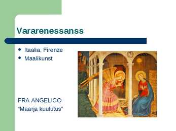 Renessanss ja etapid #5