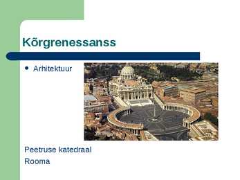 Renessanss ja etapid #8