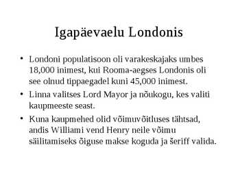 Keskaegne Londoni arhitektuur #12