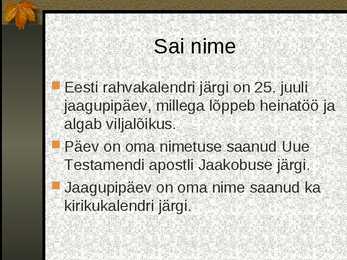 Jaagupipäev #2