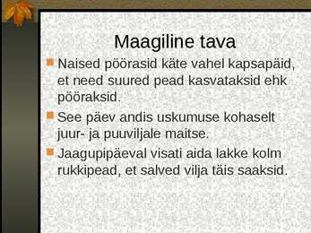 Jaagupipäev #9