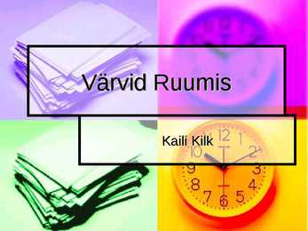 Värvid ruumides