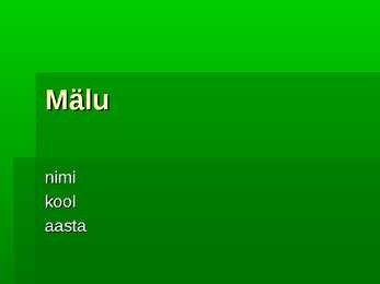 Mälu