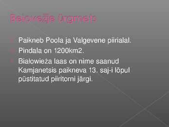 Valgevene majandus #19
