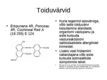 Toidu lisaained #23