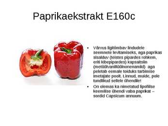 Toidu lisaained #25