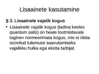 Toidu lisaained #9