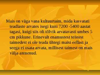 Powerpoint geograafias-Mais #6