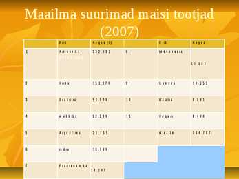 Powerpoint geograafias-Mais #9
