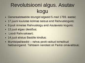 Riik ja ühiskond prantsusmaal suure revolutsiooni ajal #3