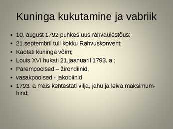 Riik ja ühiskond prantsusmaal suure revolutsiooni ajal #6