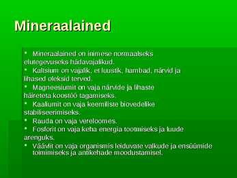 Tervislik toitumine #9