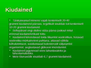 Tervislik toitumine #10