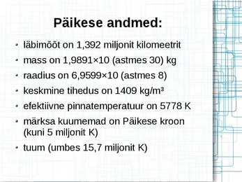 Päike - süsteemi peremees #7