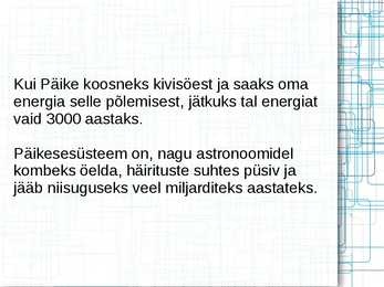 Päike - süsteemi peremees #9