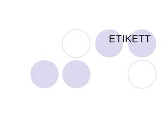 Etikett