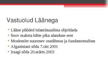 Powerpoint esitlus teemal Islamimaailma aktiviseerumine #6