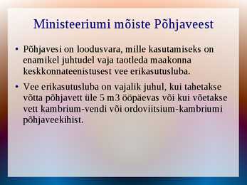 Põhjavesi #6