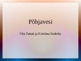 Põhjavesi