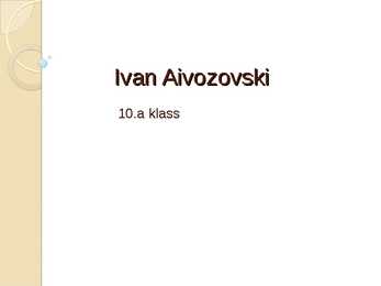 Ivan Aivozovski