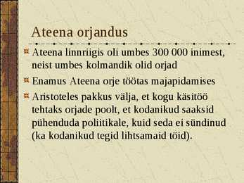 Kreeka orjandus #12