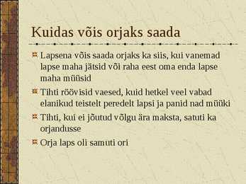 Kreeka orjandus #8
