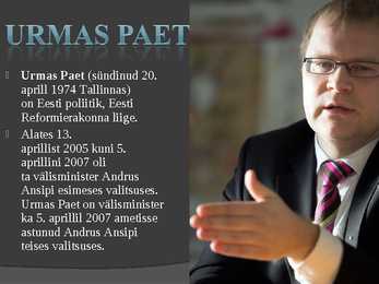 Välisministeerium ja Urmas Paet #3
