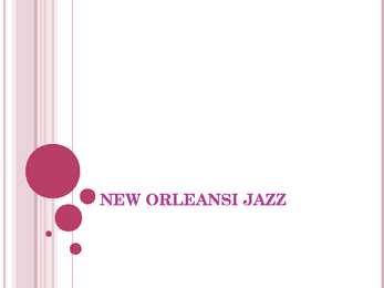 New Orelansi jazz