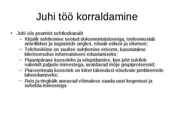 Organisatsiooniline käitumine #13