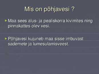 Põhjavesi #2