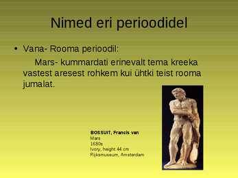 Antiikjumalad ja nende kujutamine kunstis - Ares #4