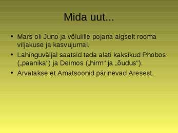 Antiikjumalad ja nende kujutamine kunstis - Ares #7