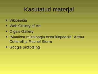 Antiikjumalad ja nende kujutamine kunstis - Ares #8