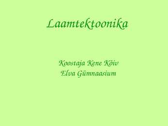 Laamtektoonika