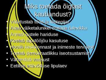 Õiglane kaubandus #13