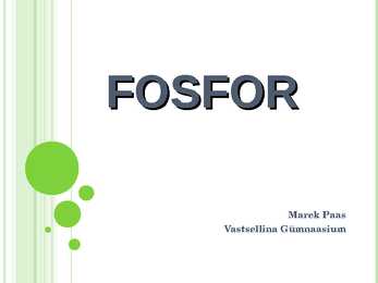 Fosfor