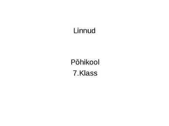 Linnud-powerpoint