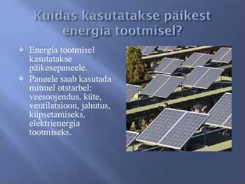 Päikeseenergia #3