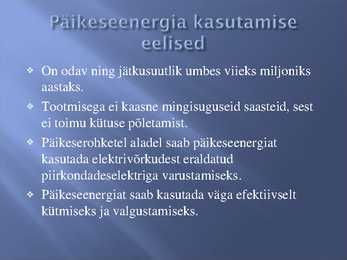 Päikeseenergia #5