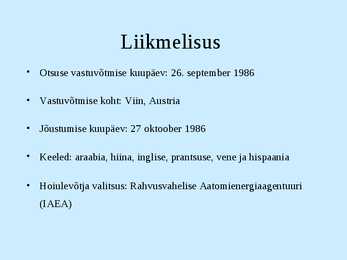 Tuumaavariist operatiivse teatamise konventsioon #5