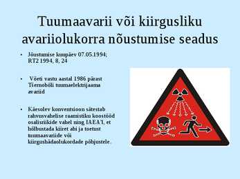 Tuumaavariist operatiivse teatamise konventsioon #10