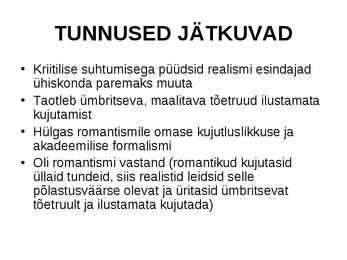 Realismi iseloomustus #6