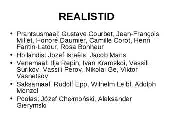 Realismi iseloomustus #10
