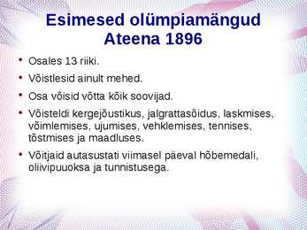 Olümpiamängud #6