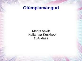 Olümpiamängud