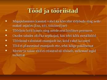 Tööd ja tööriistad #4